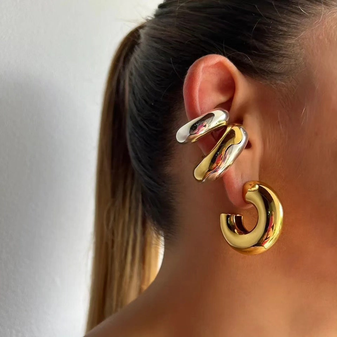 ARETE EAR CUFF PLATEADO PIEZA