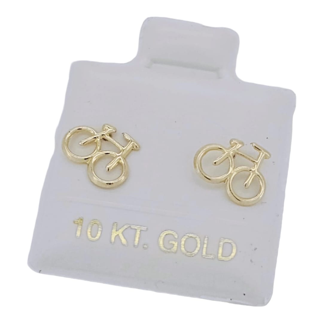 BROQUEL BICI ORO 10K